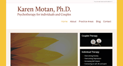 Desktop Screenshot of karenmotan.com